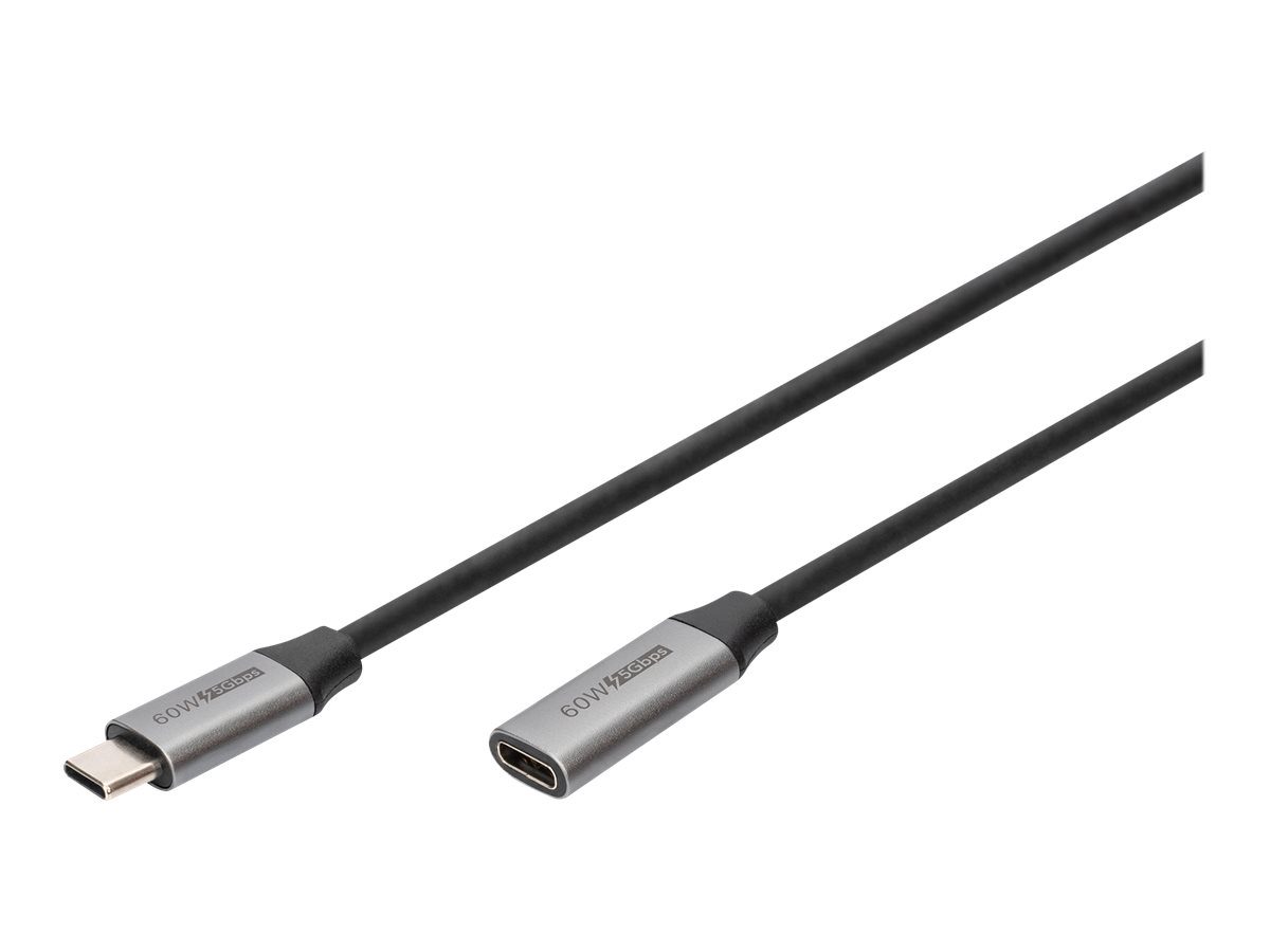 USB-C/M to USB-C/F Extension Cable, DB-300230-010-S, USB-C to USB-C USB C, plug, USB-C jack
