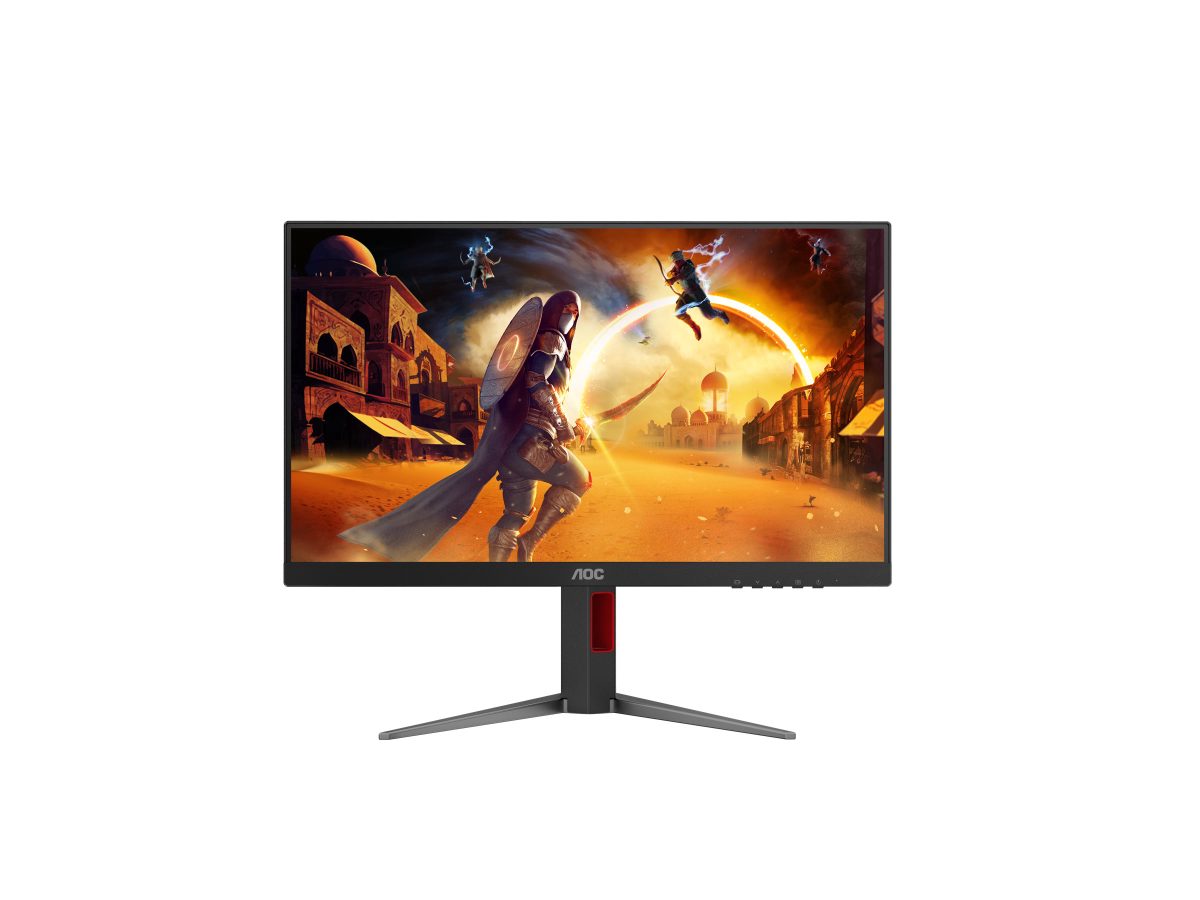 24G4HA, 24 ", Fast IPS, FHD, 16:9, 200 Hz, 0.5 ms, 1920 x 1080 pixels, 300 cd/m², HDMI ports quantity 2, Black, Red