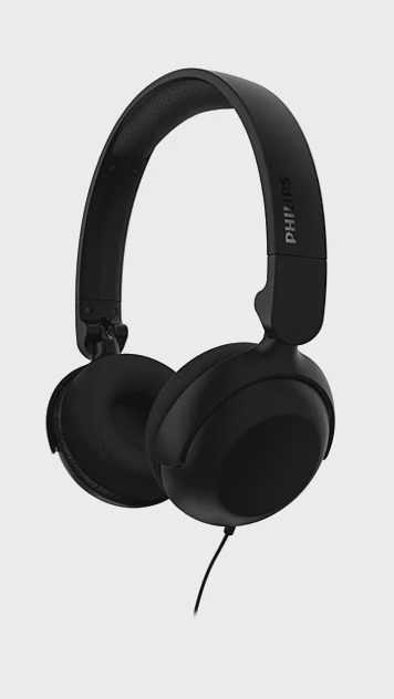 PHILIPS Austiņas ar vadu, melnas