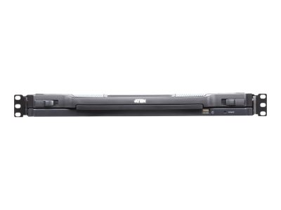 1-Local/Remote Share Access 8-Port PS/2-USB VGA Single Rail LCD KVM over IP switch