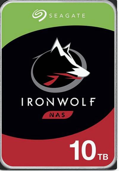 HDD, SEAGATE, IronWolf, 10TB, SATA 3.0, 256 MB, 7200 rpm, 3,5", ST10000VN000