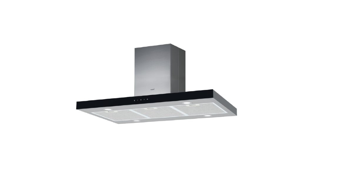 CATA ISLA LEGEND 9010 XGBK, Hood, Island, Energy efficiency class A++, Width 90 cm, Electronic, touch sensitive, 645 m³/h, LED, Stainless steel/Black