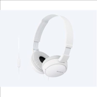 MDR-ZX110APW.CE7, Wired, On-Ear, Microphone, White