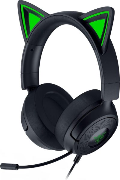 Razer Gaming Headset, Kraken Kitty V3 X, Wired, Over-Ear, Microphone, Black