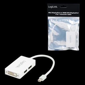 CV0045, White, Mini DisplayPort, DVI/DisplayPort/HDMI