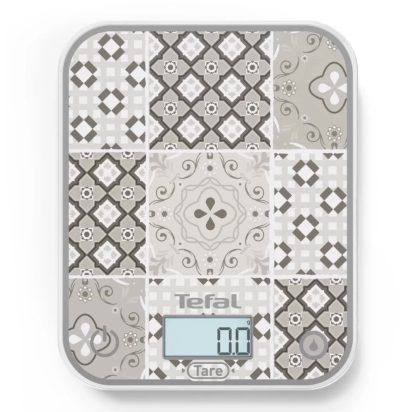 TEFAL Electronic Kitchen Scale, Optiss BC50D6V0, Graduation 0.5/1 g, Display type LCD, Mozaic Decor