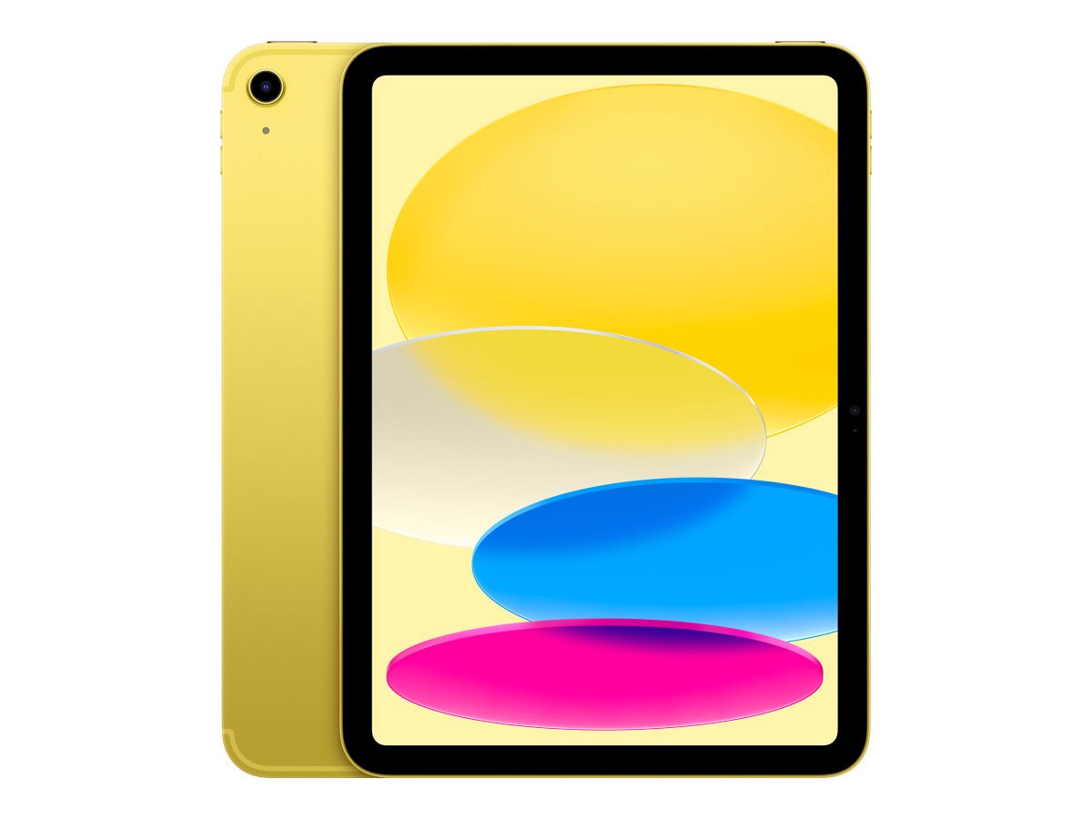 iPad Wi-Fi + Cellular, 11 ", Yellow, IPS, Liquid Retina, 2360 x 1640 pixels, Apple A16, 256 GB, 3G, 4G, 5G, Wi-Fi, Front camera, 12 MP, Rear camera, Bluetooth, 5.3, iPadOS, USB-C charging cable