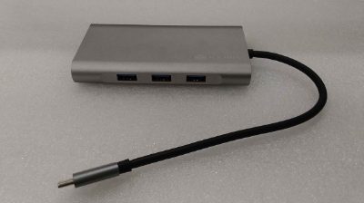 Raidsonic Icy Box IB-DK4040-CPD USB Type-C Docking Station with two video interfaces, USED, REFURBISHED, WITHOUT ORIGINAL PACKAGING AND MANUALS