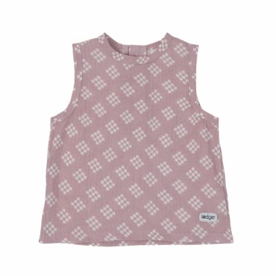 Lodger Tank Topper Tribe Muslin vasaras mazuļu krekliņš bez piedurknēm, Rose, 68 cm