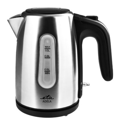 ETA Kettle, ETA160490000 ADÉLA, Electric, 1600 W, 1 L, Stainless Steel, 360° rotational base