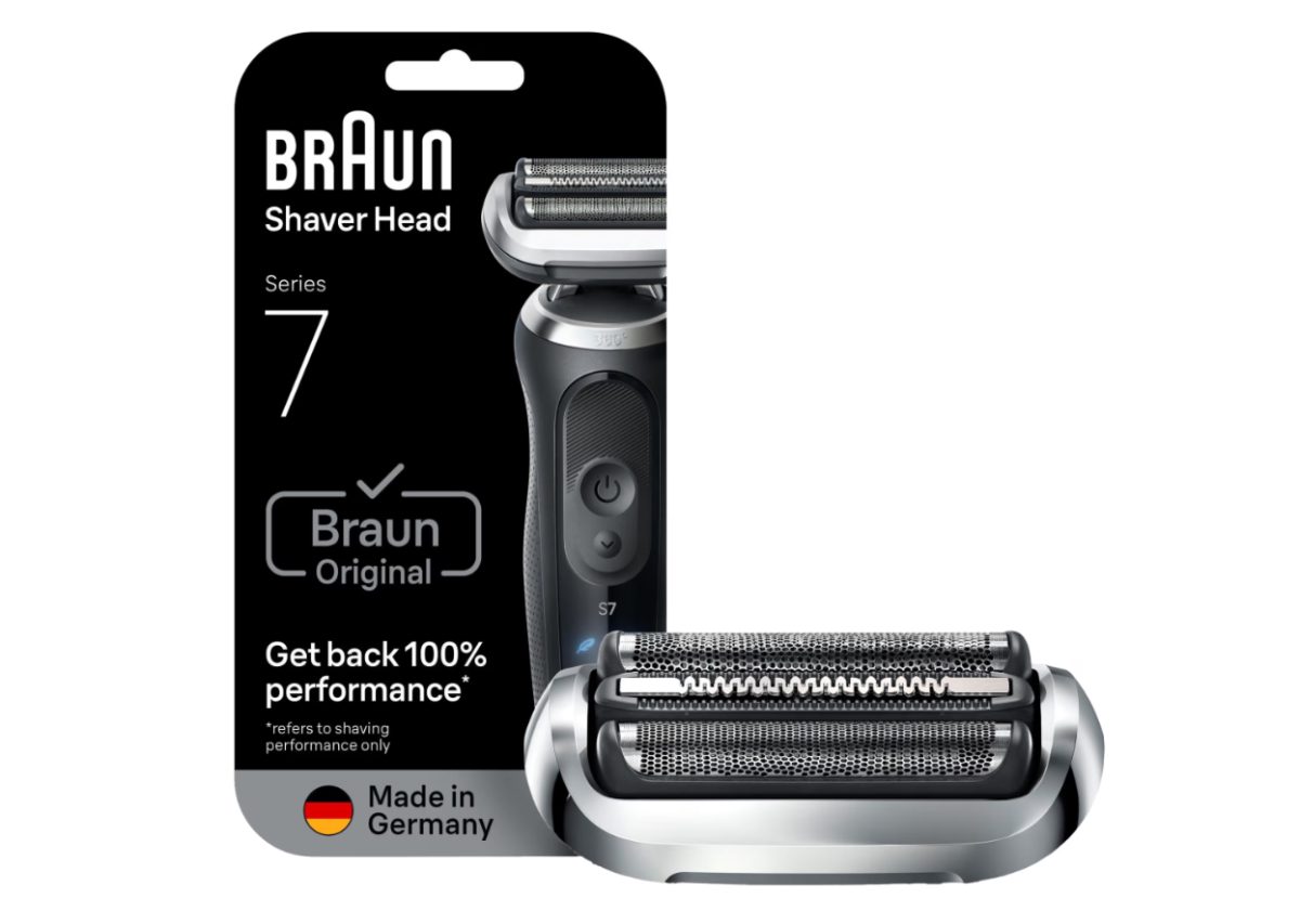 BRAUN Series 7  sietiņš + griezējbloks  skuvekļiem, sudraba