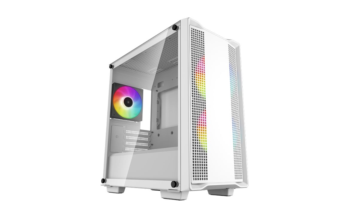 ARGB Micro-ATX CASE, CC360, White, Mini-ITX / Micro-ATX, ATX PS2 (maximum length: 160mm)