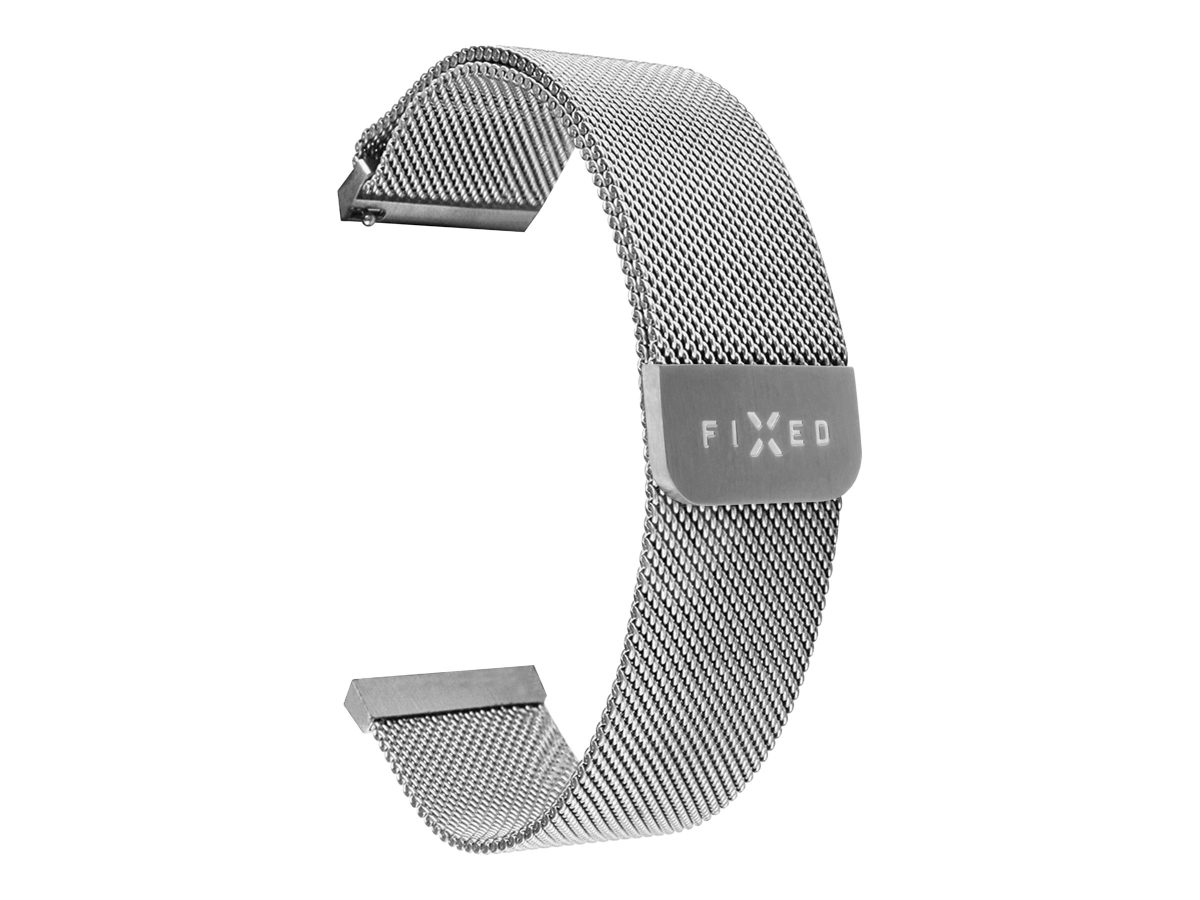 Mesh Strap with Quick Release 20mm for Smartwatch, Silver