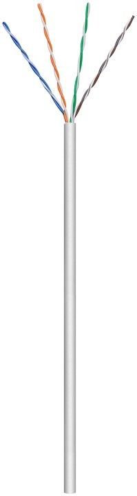 93885, CAT 6 network cable, U/UTP, grey, 305 m