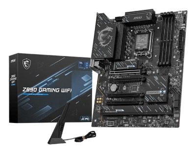 MSI Z890 GAMING WIFI, Processor family Intel, Processor socket LGA1851, DDR5, Supported hard disk drive interfaces M.2, SATA, Number of SATA connectors 4
