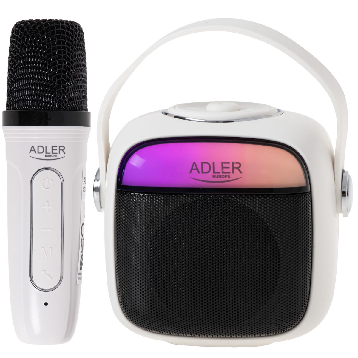 Adler Karaoke Speaker With Microphone, AD 1199W, Bluetooth, Wireless connection, Portable, White