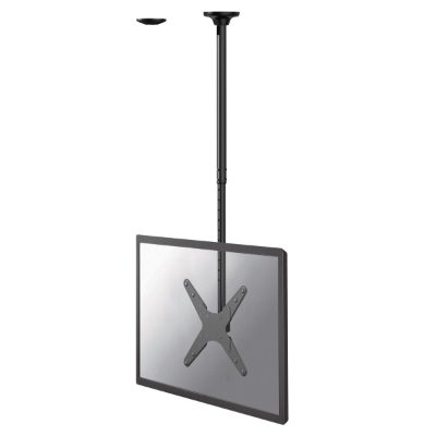 Neomounts Ceiling mount, FPMA-C340BLACK Monitor/TV mount ceiling screen, Adjustable Height, Rotate, Tilt, Swivel, 32-75 ", Maximum weight (capacity) 50 kg, Black