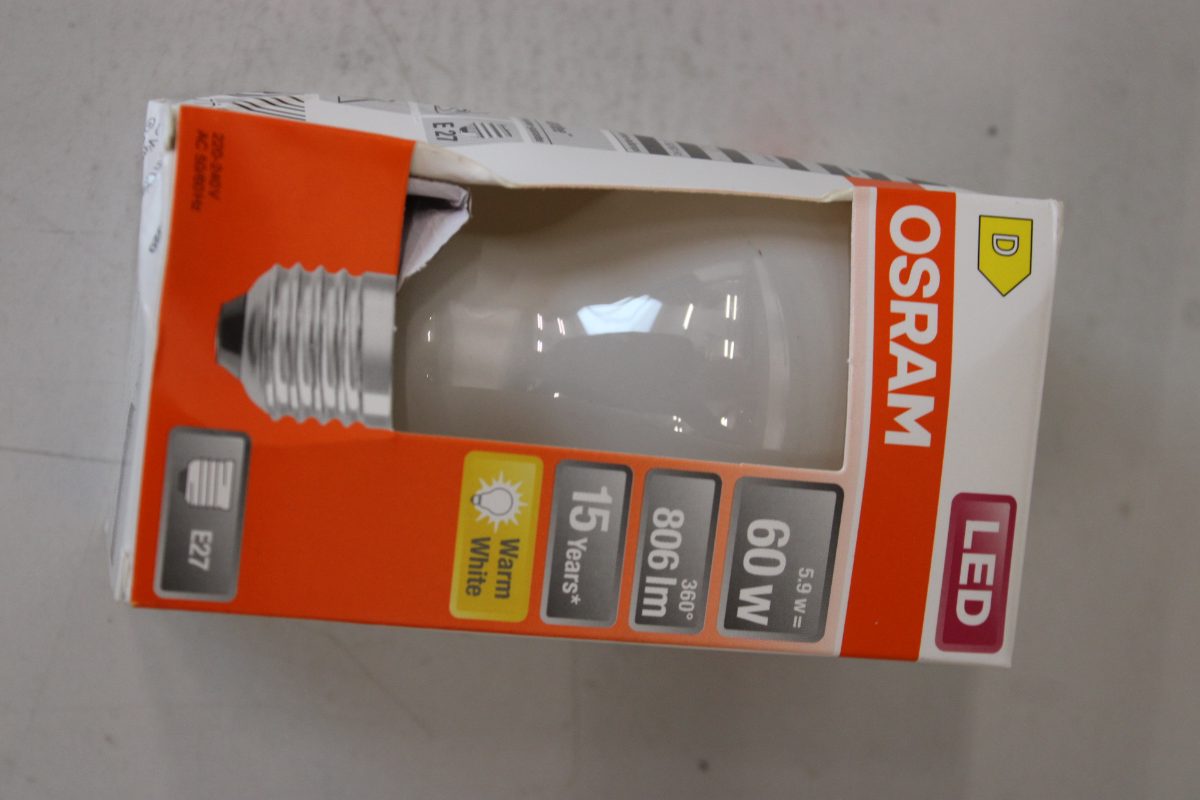 Osram Parathom Classic Filament, E27, 5.9 W, Warm White, DAMAGED PACKAGING, 24 month(s)