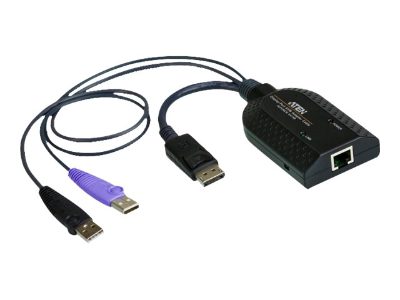 Aten KA7169-AXUSB DisplayPort Virtual Media KVM Adapter with Smart Card Support, Aten
