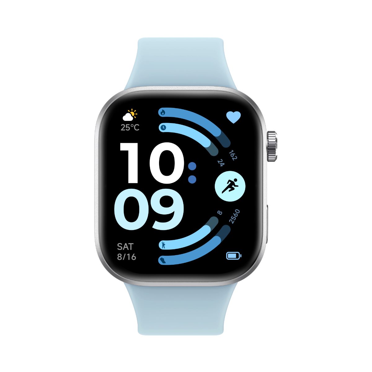 Xiaomi REDMI Watch 6, Smart watch, GPS (satellite), AMOLED, 2.07", Waterproof, Glacier Blue