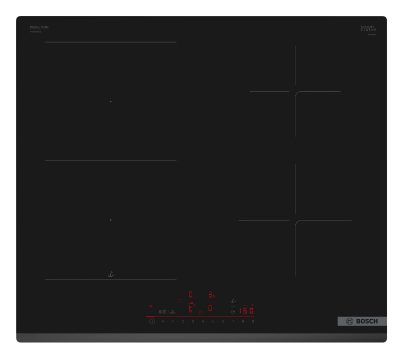 Hob, PVS63KHC1Z Series 6, Induction, Number of burners/cooking zones 4, Touch, Timer, Black
