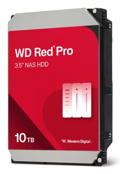 HDD, WESTERN DIGITAL, Red Pro, 10TB, 512 MB, 7200 rpm, 3,5", WD103KFBX