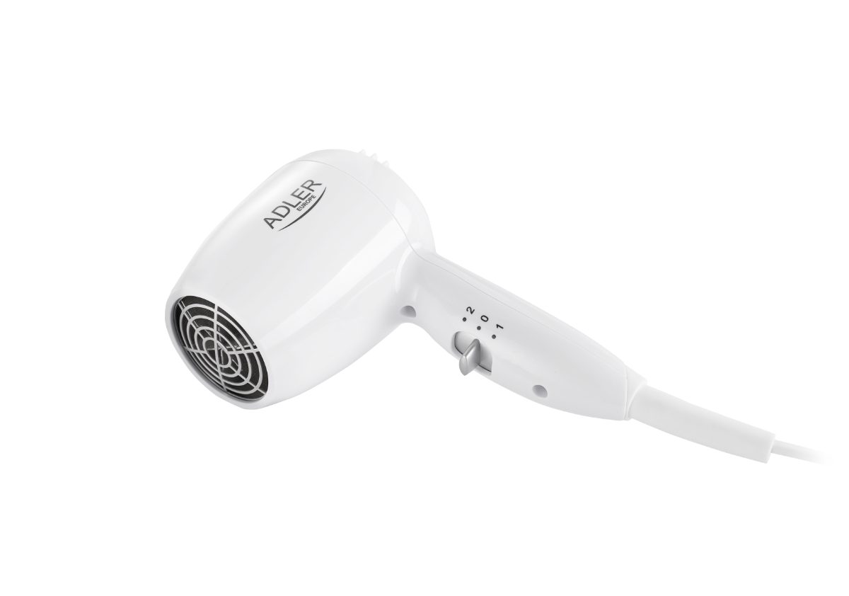 Hair dryer for hotel and swimming pool, AD 2252, 1600 W, Number of temperature settings 2, White
