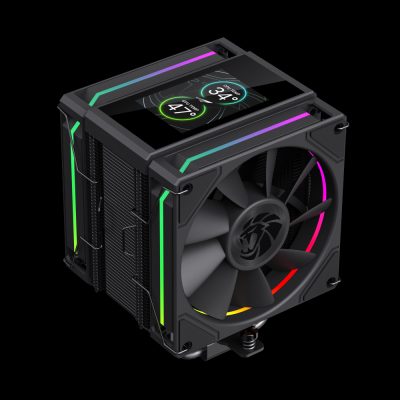 Gamemax CPU Air Cooler, SIGMA 620 LCD BK, Black