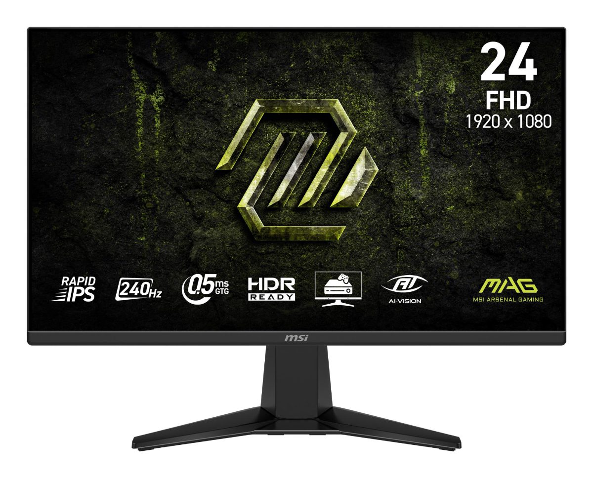 LCD Monitor, MSI, 23.8 ", 1920 x 1080 pixels, Full HD, Native aspect ratio 16:9, LCD, Flat, MAG245FX24