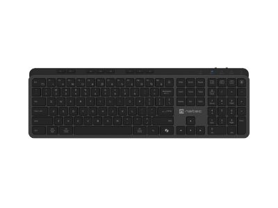 Natec Keyboard, Medusa, US Layout, X- Scissors Slim, Wireless, Black, Natec