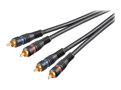 Stereo RCA cable 2x RCA, double shielded, 50032