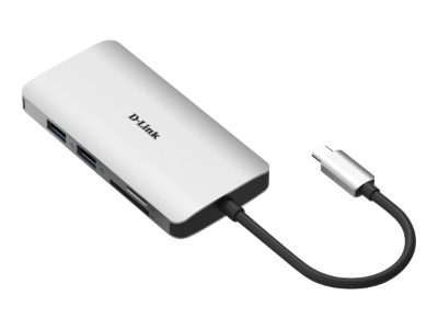 8-in-1 USB-C Hub with HDMI/Ethernet/Card Reader/Power Delivery, DUB-M810, USB hub, USB Type-C