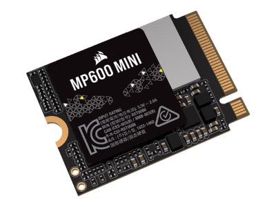 Corsair MP600 MINI, 1000 GB, SSD form factor M.2 2230, Solid-state drive interface PCIe Gen4x4, Read speed 7000 MB/s, Write speed 6200 MB/s