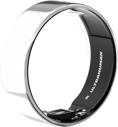 Ring Air, Space Silver, Size 5, Smart Ring