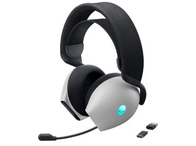 Dell Gaming Headset, Alienware Tri Mode AW725H, Bluetooth, Over-Ear, Microphone, Lunar Light, Noise canceling, Wireless